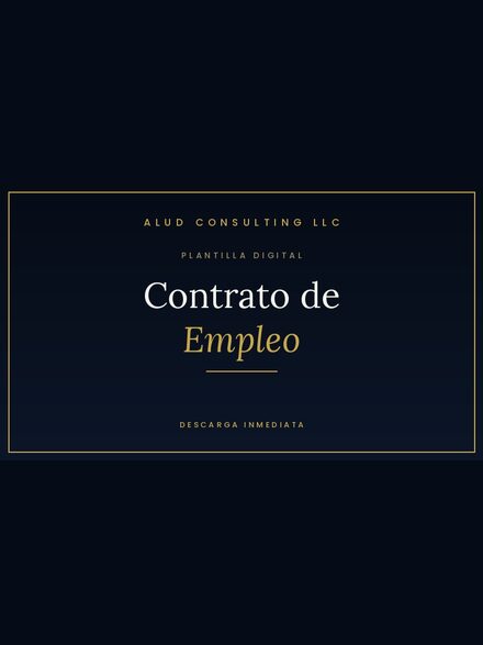 Plantilla – Contrato de Empleo (Puerto Rico)