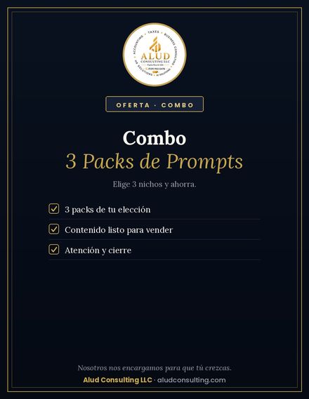 Combo 3 Packs de Prompts