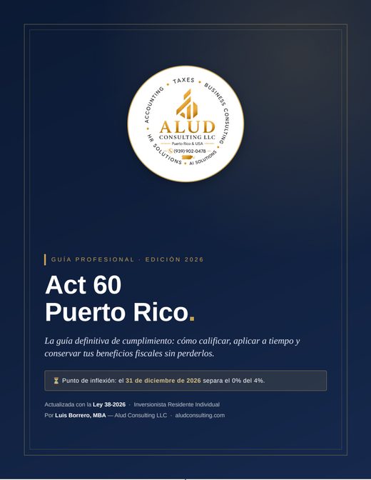 Act 60 Puerto Rico