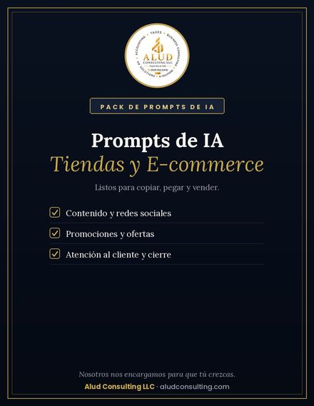 Prompts de IA — Tiendas y E-commerce