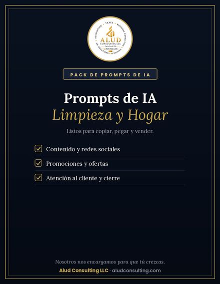 Prompts de IA — Limpieza y Hogar