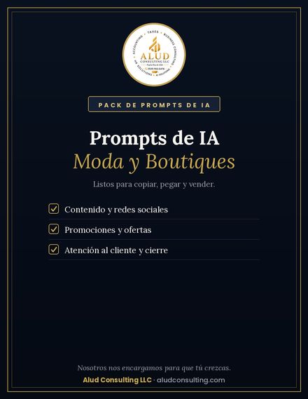 Prompts de IA — Moda y Boutiques