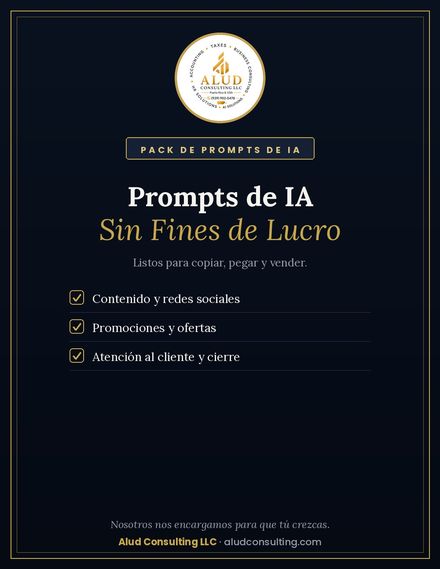 Prompts de IA — Sin Fines de Lucro