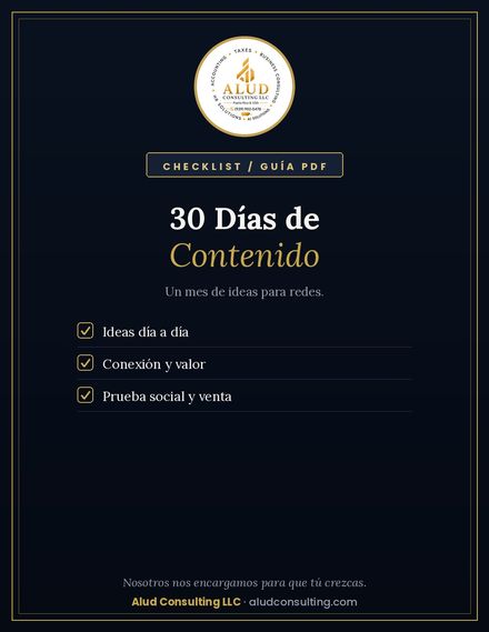 Guía: 30 Días de Contenido